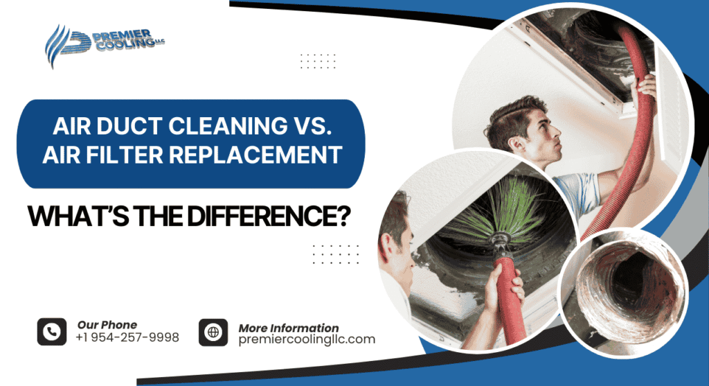 Air Duct Cleaning vs. Air Filter Replacement: What’s the Difference?