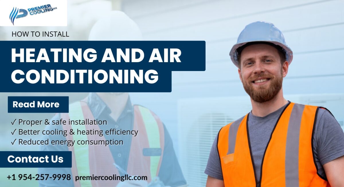 how to install heating and air conditioning