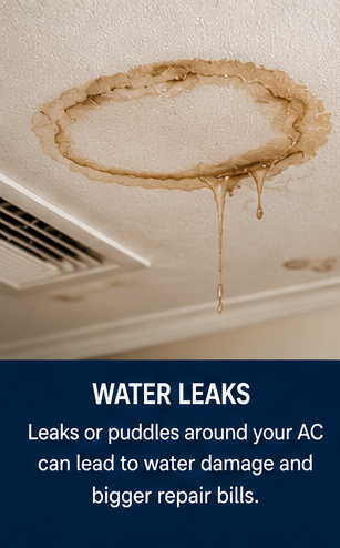 Water Leaks Around the Unit