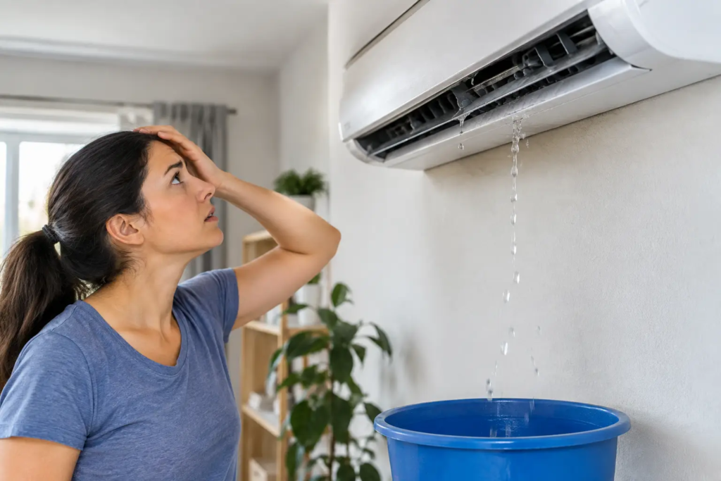 AC Leaking Water Indoors? What to Do First