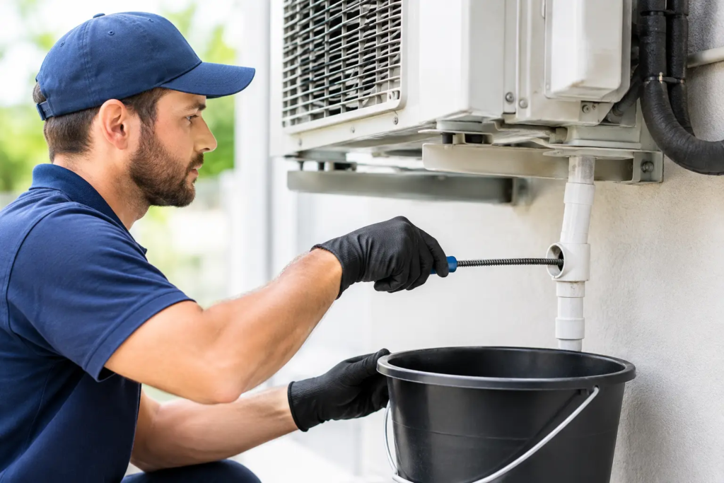 How to Clean AC Condensate Drain Safely